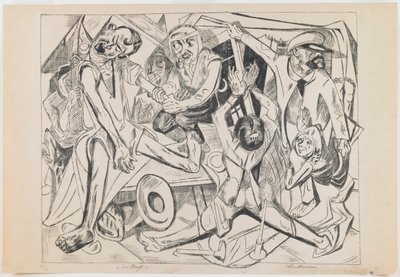 płyta 7: Noc autorstwa Max Beckmann