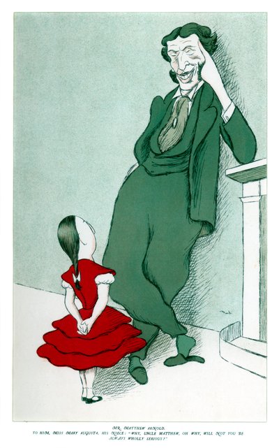 Matthew Arnold 1822-1888 i jego siostrzenica, 1904. autorstwa Henry Maximilian Beerbohm