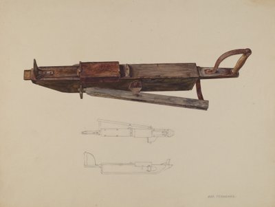 Sadzarka do kukurydzy, ok. 1938. autorstwa Max Fernekes