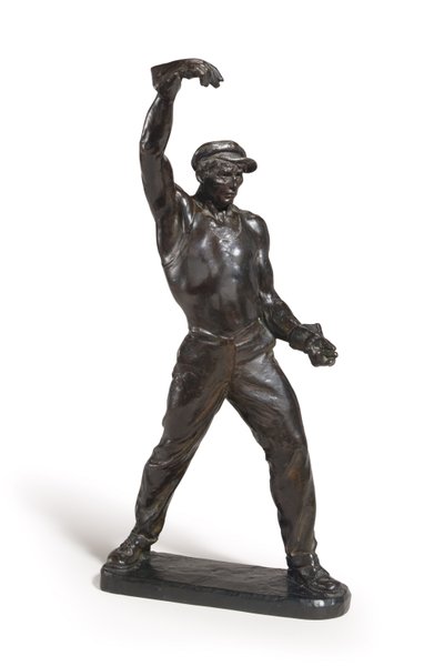 Foundryman (brąz z ciemnobrązową patyną) autorstwa Max Kalish