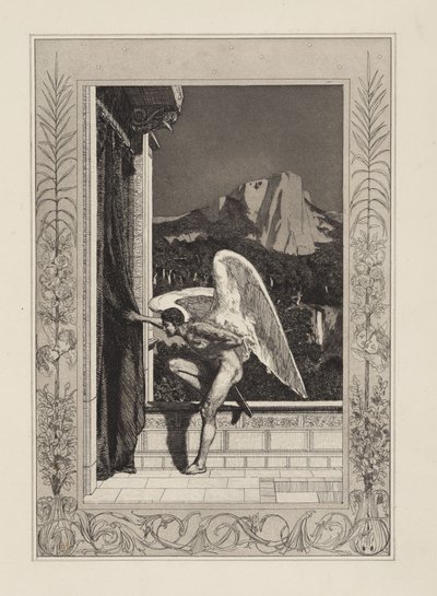 Nadchodzący Amor (Amor i Psyche, Opus V, plansza 12) autorstwa Max Klinger
