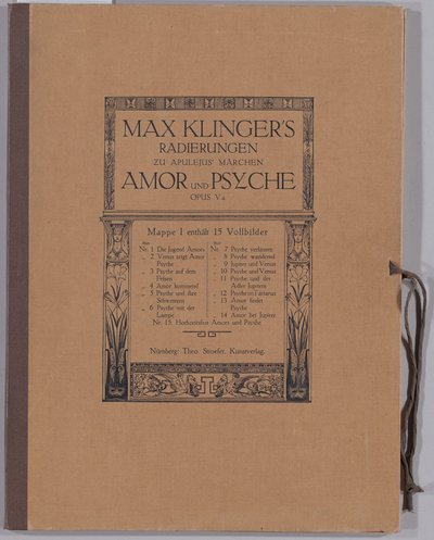 Kupidyn i Psyche [Opus Va] autorstwa Max Klinger