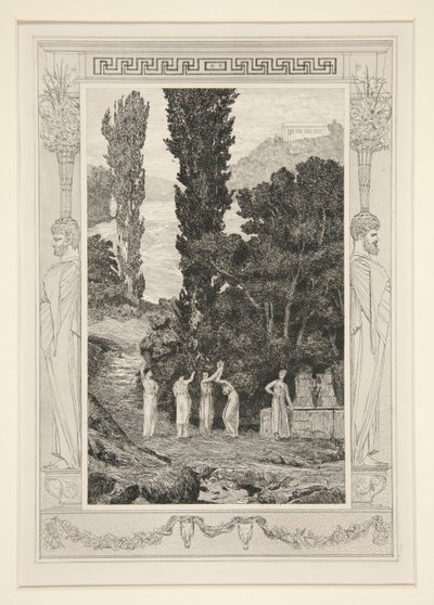 Postacie klasyczne (Psyche Wandering) autorstwa Max Klinger