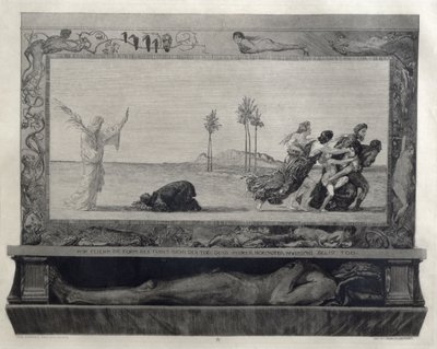 Śmierć jako Zbawiciel (Der Tod als Heiland) ilustracja z Części 1, Opus XI "O śmierci autorstwa Max Klinger