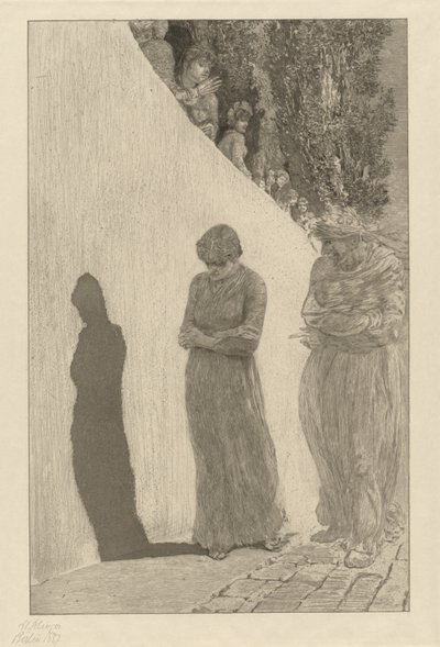 Hańba (Schande): pl. 9 autorstwa Max Klinger