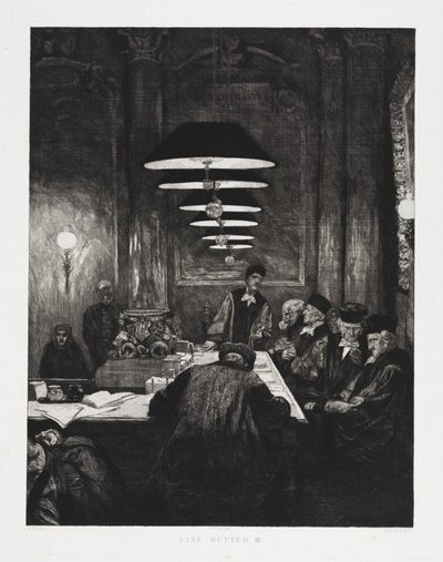 Matka III (Dramaty, opus IX, plansza 5) autorstwa Max Klinger