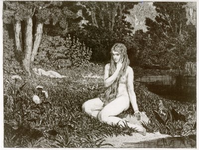Ewa i przyszłość (Opus III), arkusz 1: Ewa autorstwa Max Klinger