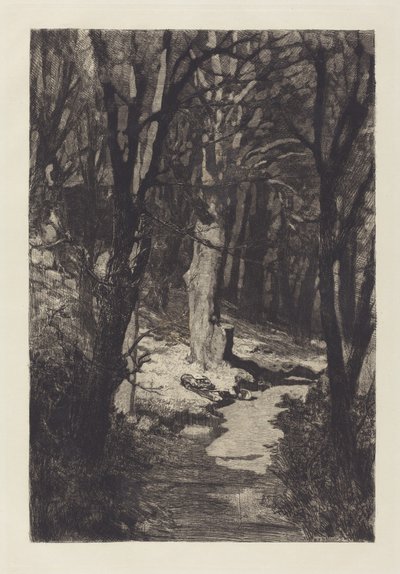 Im Walde w lesie, 1883. autorstwa Max Klinger