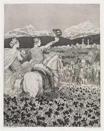 We własnym kraju (Namiot, opus XIV, część 2, nr 43) autorstwa Max Klinger