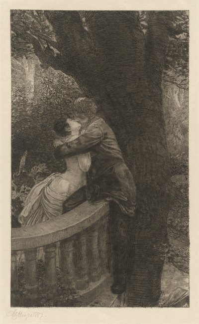 W Parku Im Park: pl.4, 1878. autorstwa Max Klinger