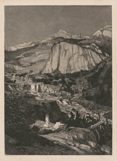 Intermezzo: Księżycowa noc Opus IV, 5, 1881. autorstwa Max Klinger