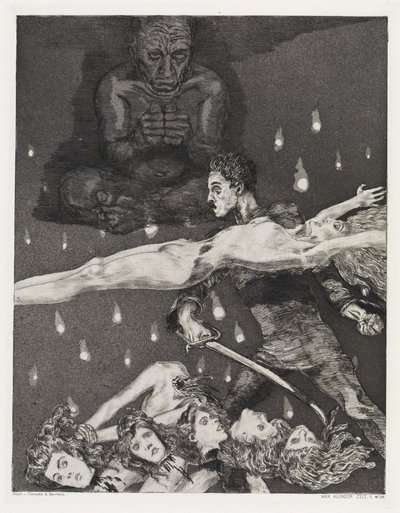 Morderstwo, Namiot, opus XIV, część 2, nr 39 autorstwa Max Klinger