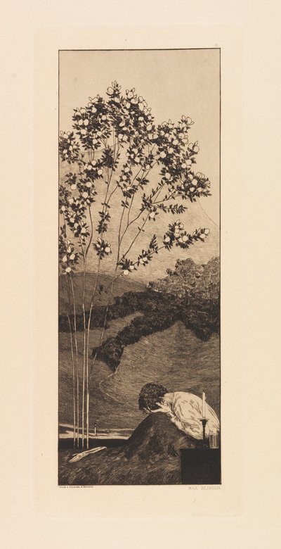 Opus VI, z Parafrazy o znalezieniu rękawicy, 1881. autorstwa Max Klinger