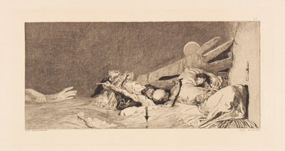 Opus VI, z Parafrazy o znalezieniu rękawicy, 1881. autorstwa Max Klinger