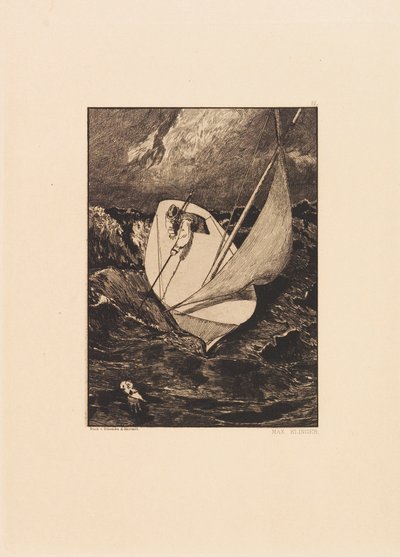 Opus VI, z Parafrazy o znalezieniu rękawicy, 1881. autorstwa Max Klinger