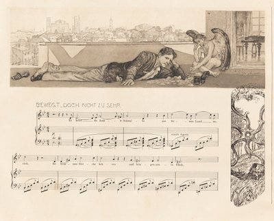 Opus XII, Fantazja Brahmsa, 1894. autorstwa Max Klinger