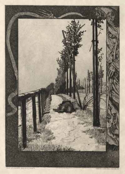Vom Tode I, (Opus II, 1889) nr. 4 autorstwa Max Klinger