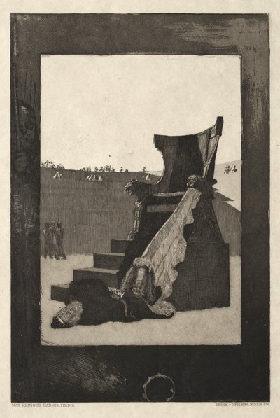 Vom Tode I, (Opus II, 1889) nr. 6 autorstwa Max Klinger