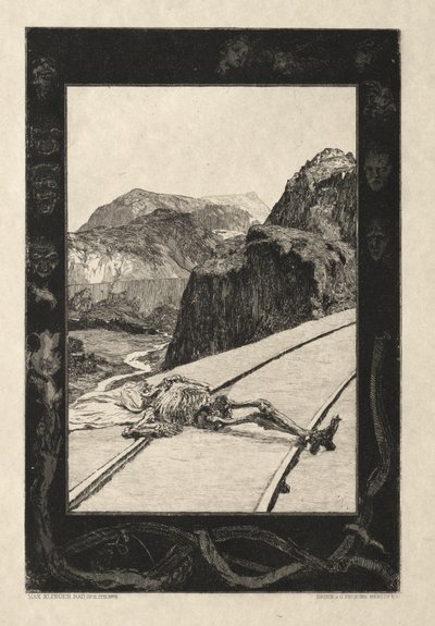 Vom Tode I, (Opus II, 1889) nr. 8 autorstwa Max Klinger