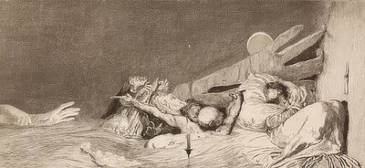Strachów. 1881 autorstwa Max Klinger