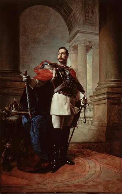Portret cesarza niemieckiego Wilhelma II 1859-1941, króla Prus, 1904. autorstwa Max Koner