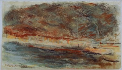 Wieczorny krajobraz w Hamburgu autorstwa Max Liebermann