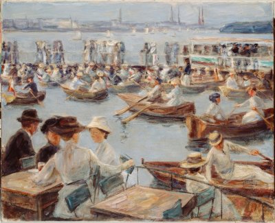 W Alster w Hamburgu autorstwa Max Liebermann
