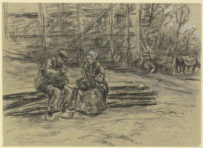 Robotnik jedzący swój lunch autorstwa Max Liebermann
