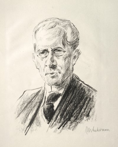Teczka Arno Holza: Portret Arno Holza, 1923. autorstwa Max Liebermann