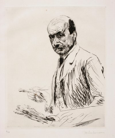 Autoportret z paletą autorstwa Max Liebermann