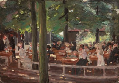 Ogródek piwny w Laren, Studium; Ogródek piwny w Laren, gabinet, 1903 autorstwa Max Liebermann