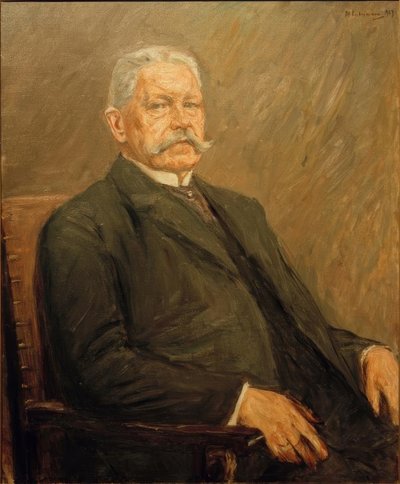 Portret prezydenta Rzeszy Paula von Hindenburga autorstwa Max Liebermann