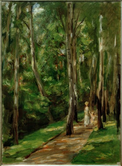 Birkenweg w Wannsee na zachodzie autorstwa Max Liebermann