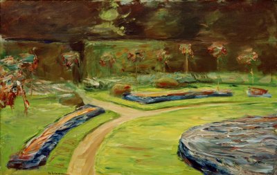 Rondo w ogrodzie żywopłotowym autorstwa Max Liebermann