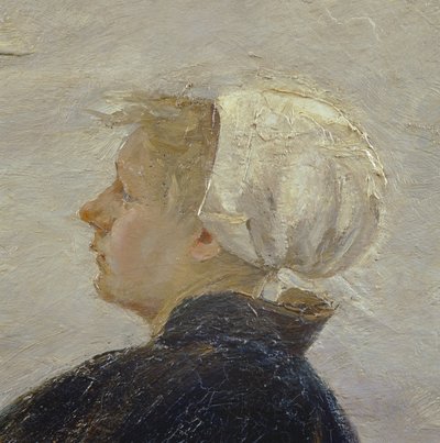 Fragment z Naprawa sieci, 1889 (zob. 144756) autorstwa Max Liebermann
