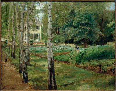 Aleja brzozowa w ogrodzie Wannsee na zachodzie autorstwa Max Liebermann