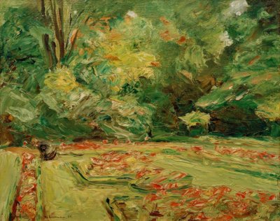 Taras kwiatowy w ogrodzie Wannsee na północy autorstwa Max Liebermann