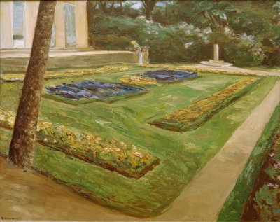 Taras kwiatowy w ogrodzie Wannsee na północnym zachodzie autorstwa Max Liebermann
