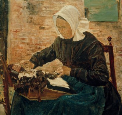 Holenderska koronkarka autorstwa Max Liebermann