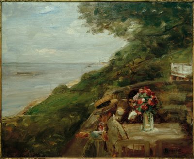 Elbblick - Taras nad Łabą - Restauracja Jacob autorstwa Max Liebermann