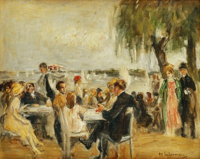 Garden Cafe nad Łabą, 1902 autorstwa Max Liebermann