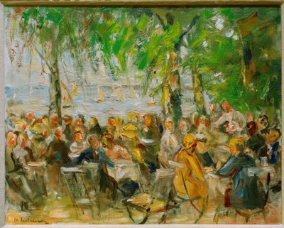 Restauracja ogrodowa na Havel autorstwa Max Liebermann
