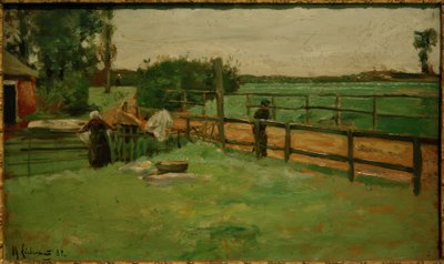 Gospodarstwo przy Dorfstrasse - Blady autorstwa Max Liebermann