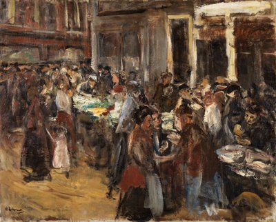 Targ warzywny w Amsterdamie autorstwa Max Liebermann