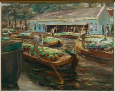 Targ warzywny w Delft autorstwa Max Liebermann