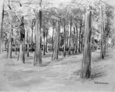 Domy za drzewami - The Brink w Laren autorstwa Max Liebermann