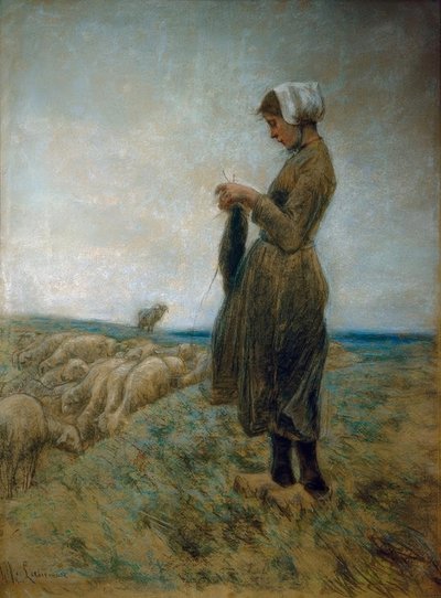 Owczarka holenderska (pasterka dziania) autorstwa Max Liebermann