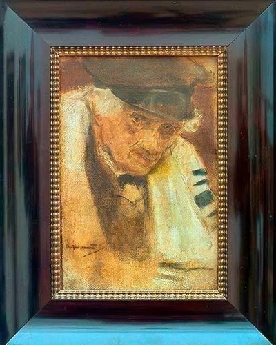 Żyd w modlitewnym szalu autorstwa Max Liebermann
