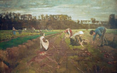 Kartoffelernte w Barbizon autorstwa Max Liebermann