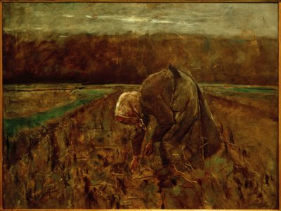 Kolekcjoner ziemniaków autorstwa Max Liebermann